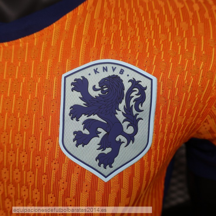 Nuevo 1ª Jugadores Camiseta Holanda 2024 Naranja Baratas